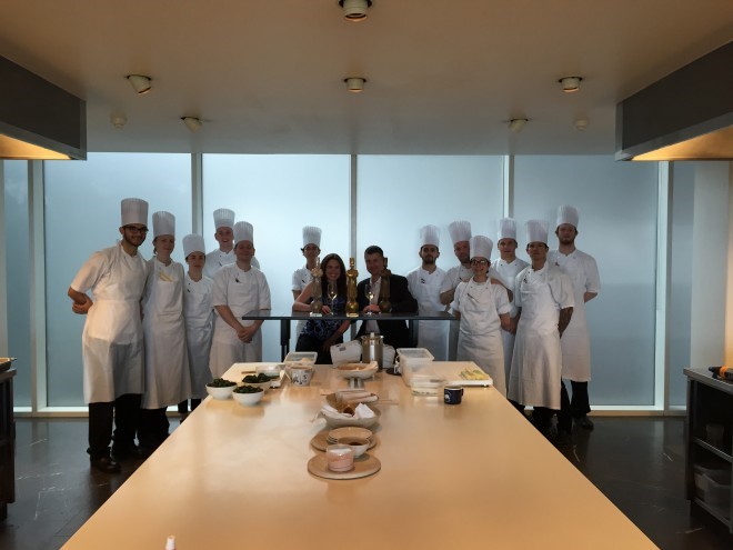 In the kitchen with the chefs at Geranium- Copenhagen, Denmark