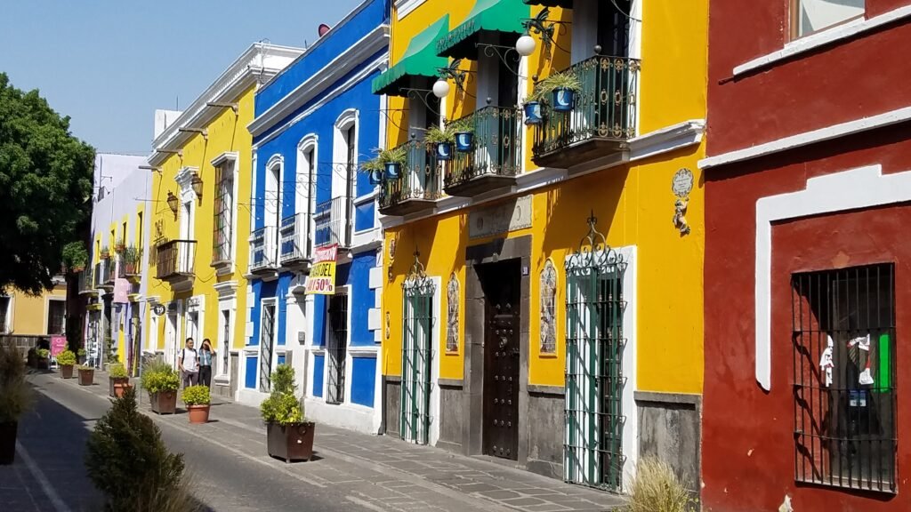 Street in Puebla, Mexico