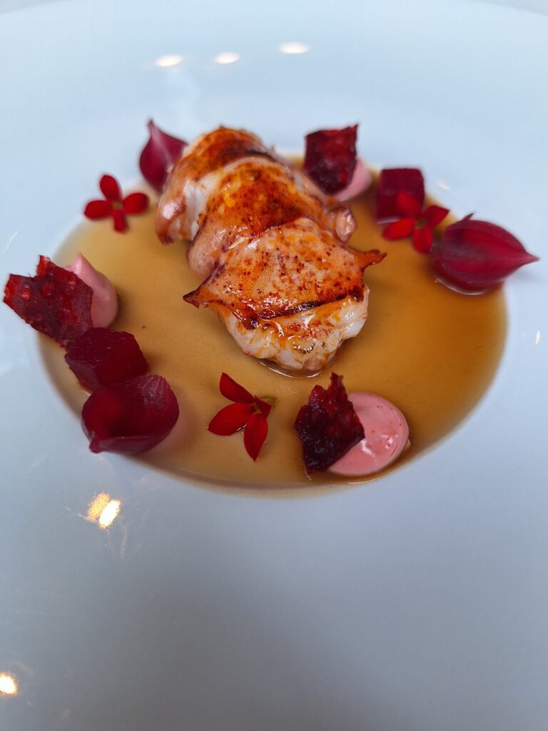 Lobster dish at Azurmendi, Spain