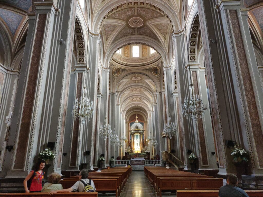 Inside the Morelia Cathedral