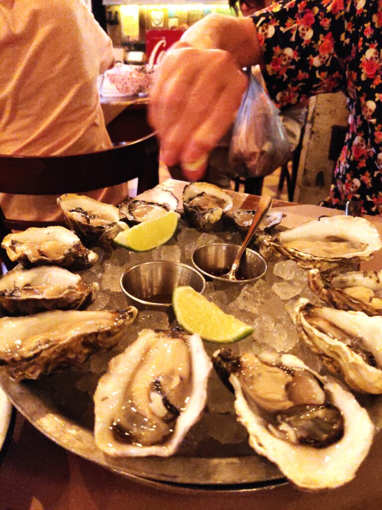 Oysters at La Docena, Mexico City