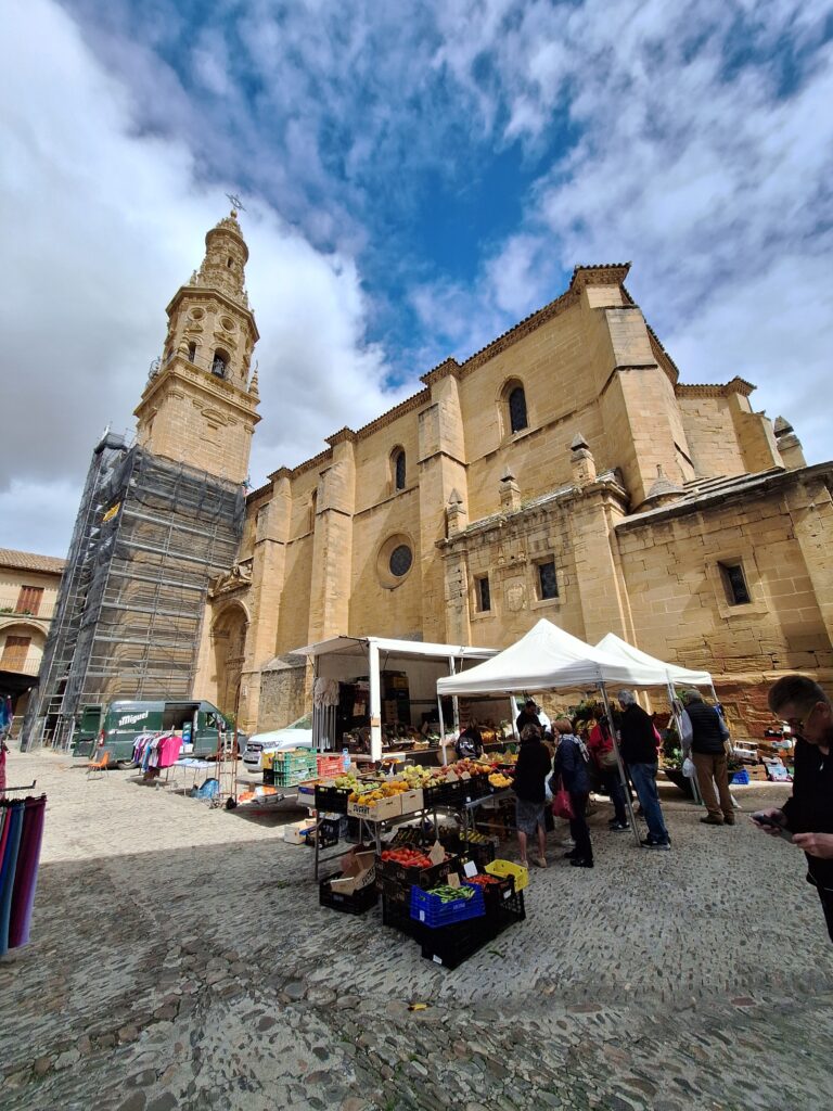 Market in Briones, Spain