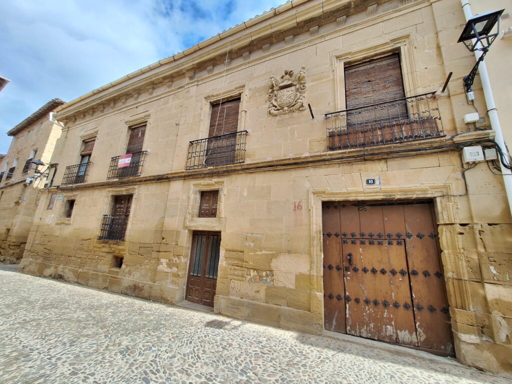 House with family crest in Briones, Spain