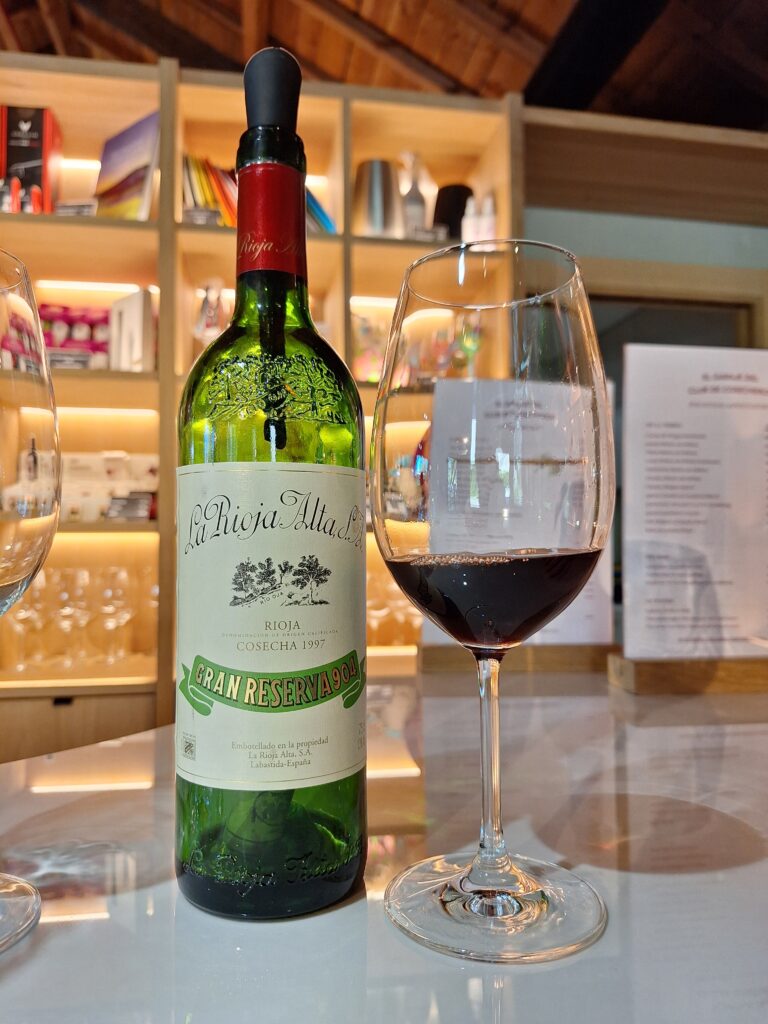 1997 La Rioja Alta Gran Reserva 904, wine tasting in Haro, Spain