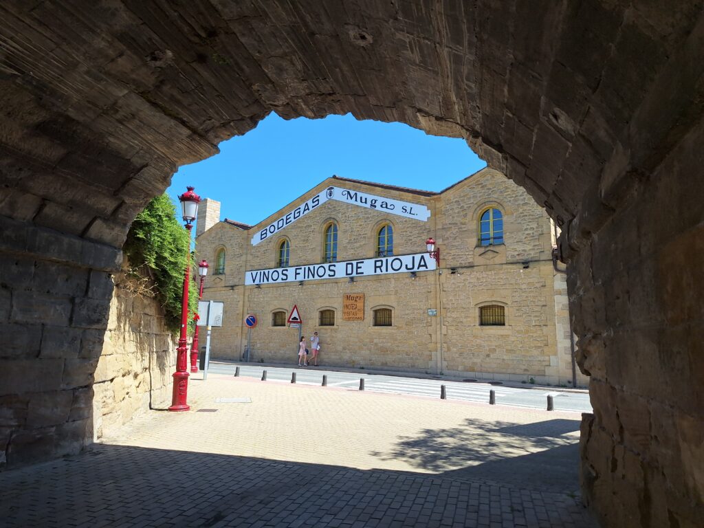 Mugawinery through bridge, Haro, Spain