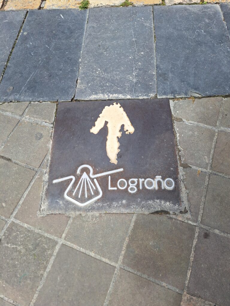 Shell for Camino Frances pilgrimage in Logrono, Spain